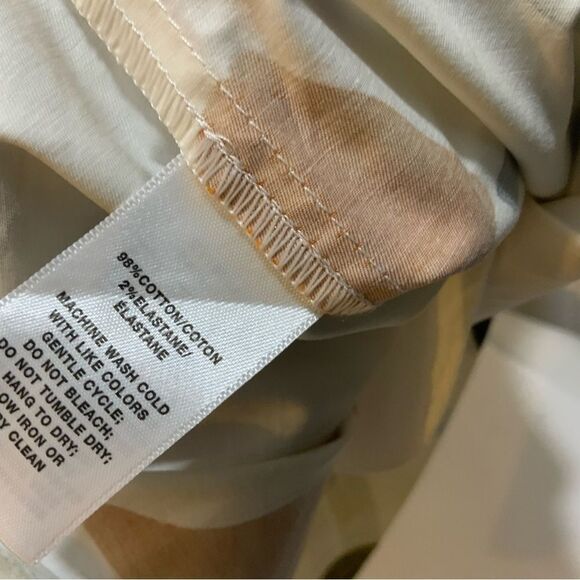 LAFAYETTE 148 New York Abstract Print LYRICAL CURVES Collar Shift Shirt size 10 - Picture 8 of 12